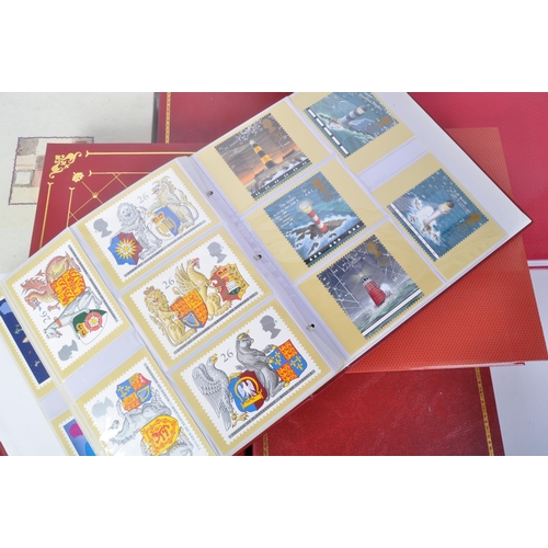 545 - An extensive collection of 20th century albums of stamp postcards from the 1970's and onwards. All h... 