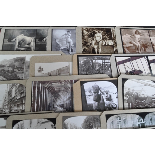 547 - The Social History Collection - A collection of 20th century black and white stereoscope viewing car... 