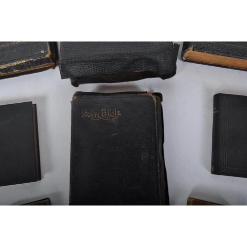 549 - An assortment of 19th century and early 20th century holy bibles, common prayer books, and related b... 