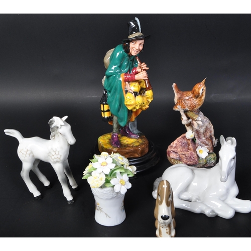 5A - An assortment of vintage 20th century English & continental bone china figures. The lot comprising o... 