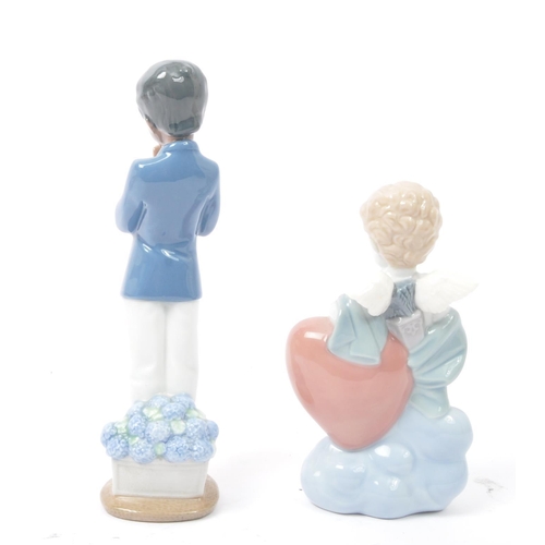 71 - Nao  – 02000529 'Cupid’ & 01223 'Vamos A Rezar - original Nao hand crafted porcelain statues / figur... 