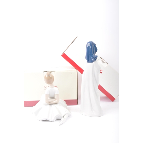 74 - Nao  – 02001877 'A Child's Prayer’ & 02001624 'Finale Pose’- original Nao hand crafted porcelain sta... 