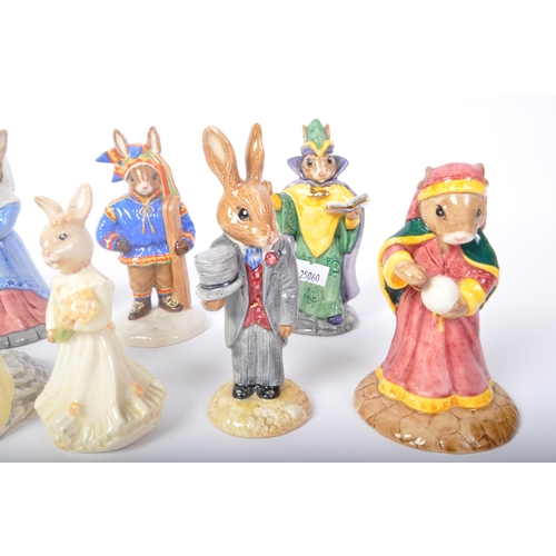 97 - A collection of bone china Royal Doulton - Bunnykins. Including; The Robin Hood Collection Little Jo... 