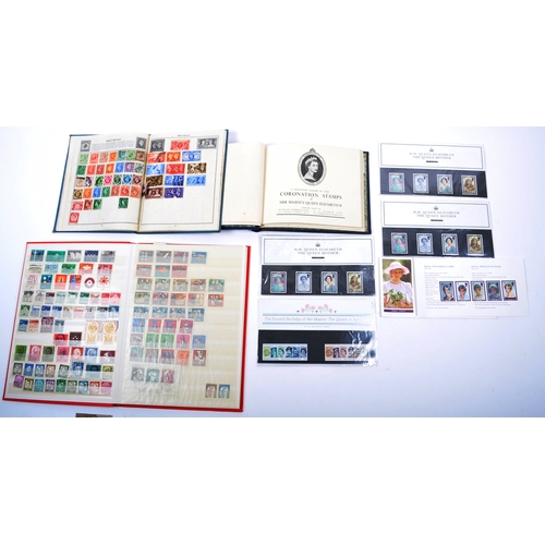 275 - A collection of vintage stamp albums & presentation packs. Collection to include: 1. Victory Stamp A... 