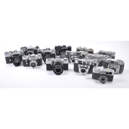 267 - A collection of 13 x vintage 35mm film cameras. Models are: Arette IA - Lens f2.8, Balda - Lens f2.8... 