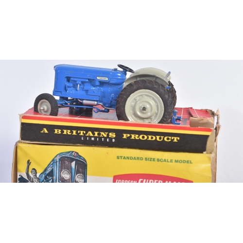 103 - Two original vintage Britains made diecast model farming vehicles comprising; 9525 Fordson Super Maj... 