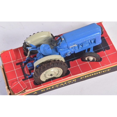 103 - Two original vintage Britains made diecast model farming vehicles comprising; 9525 Fordson Super Maj... 