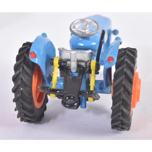 114 - An original vintage Corgi Toys boxed diecast model No. 55 Fordson Major Tractor. Blue body with Ford... 