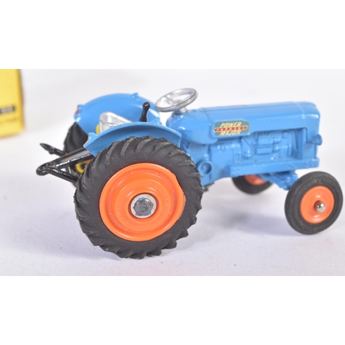 114 - An original vintage Corgi Toys boxed diecast model No. 55 Fordson Major Tractor. Blue body with Ford... 