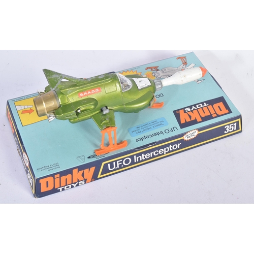 115 - An original vintage Dinky Toys made diecast model No. 351 SHADO UFO / Interceptor from Gerry Anderso... 