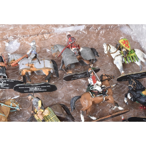 116 - A collection of assorted Del Prado made lead toy soldiers. Largely horse back mounted cavalry exampl... 