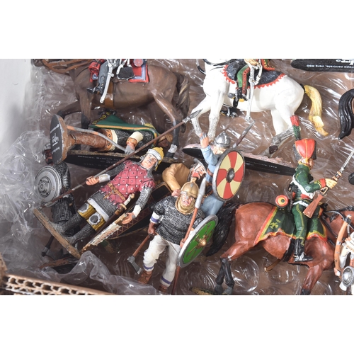 116 - A collection of assorted Del Prado made lead toy soldiers. Largely horse back mounted cavalry exampl... 