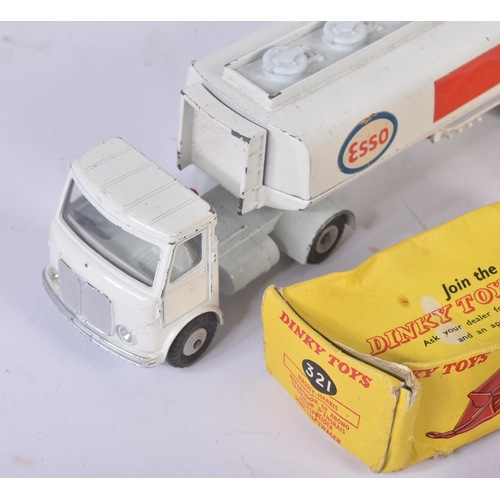 127 - A collection of assorted vintage Dinky Toys diecast models comprising; No. 945 AEC Esso Fuel Tanker ... 