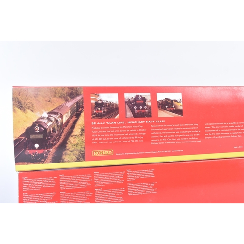 128 - An original Hornby OO gauge model railway trainset locomotive set No. R2168 British Railways 4-6-2 M... 