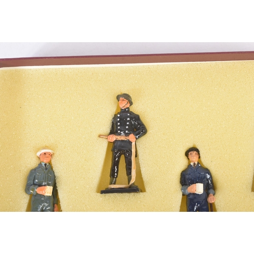 132 - A collection of vintage 1990s Gerry Ford Design hand painted white metal model figurines. The figure... 