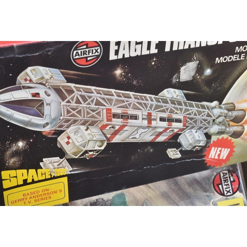 15 - A collection of x6 assorted plastic model kits of various scales and makers to include; Airfix Space... 