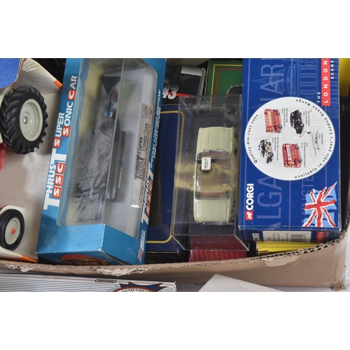 163 - A large collection of assorted boxed diecast model cars and other vehicles of various scales and mak... 