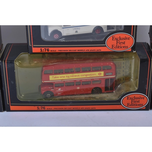 174 - A collection of x8 EFE Exclusive First Editions 1/76 scale boxed diecast model buses. Examples to in... 