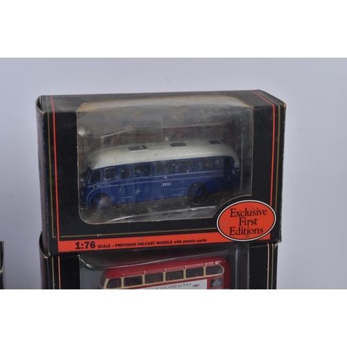 174 - A collection of x8 EFE Exclusive First Editions 1/76 scale boxed diecast model buses. Examples to in... 