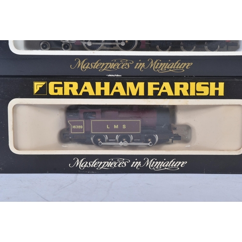 183 - Two boxed Graham Farish N gauge model railway trainset locomotive engines comprising No. 1201 Class ... 