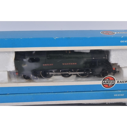 202 - A collection of x3 original Airfix 00 gauge model railway trainset locomotive engines comprising; GW... 