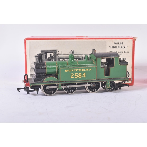 206 - Two kit built Wills Finecast OO gauge model railway trainset locomotive engines comprising; Southern... 