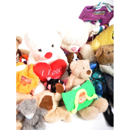 231 - Teddy Bears - a collection of x 12 assorted teddy bears bags / plush toys to include: Kook Birds, Pa... 