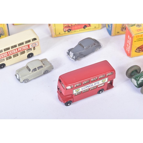 238 - A collection of assorted vintage diecast model cars and other vehicles to include; x3 Lesney Matchbo... 