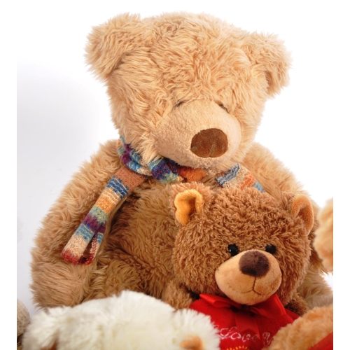 239 - Teddy Bears - a collection of x 14 assorted teddy bears / plush toys to include: PMS, Tinsel, House ... 