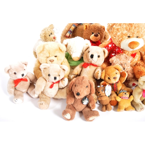 239 - Teddy Bears - a collection of x 14 assorted teddy bears / plush toys to include: PMS, Tinsel, House ... 