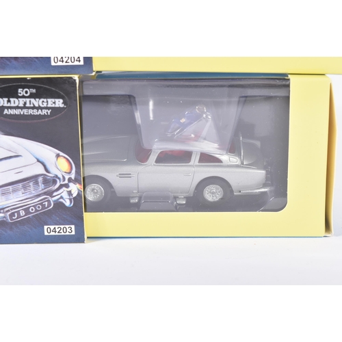 247 - Two original Hornby made Corgi Toys boxed James Bond diecast Aston Martin DB5 models. The models wit... 