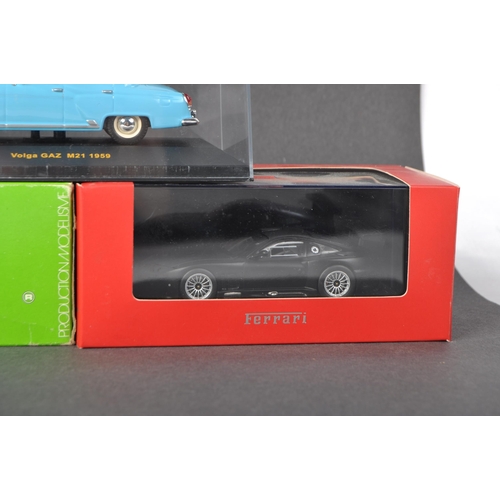 251 - A collection of x3 assorted 1/43 scale boxed diecast model cars comprising IXO Models CLC032 Volga G... 