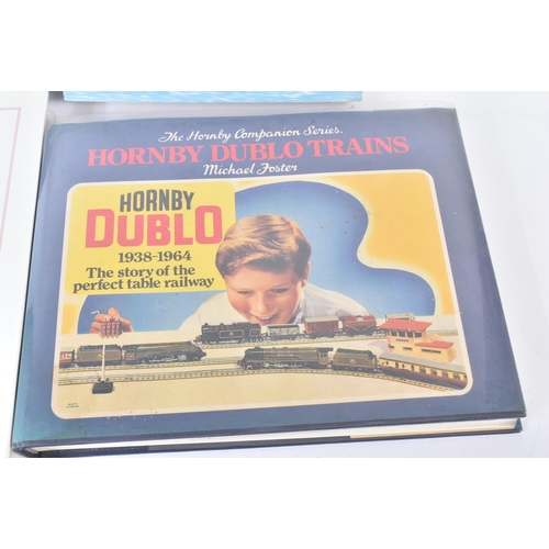 252 - A collection of x4 assorted hardback reference books comprising; Hornby Dublo Trains 1938-1964 by Mi... 