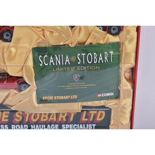 254 - An original Limited Edition Corgi 1/50 scale Eddie Stobart set No. CC99155 ' Scania @ Stobart '. The... 