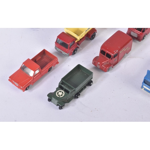 257 - A collection of vintage Lesney and Matchbox Series diecast model cars and other vehicles to include;... 