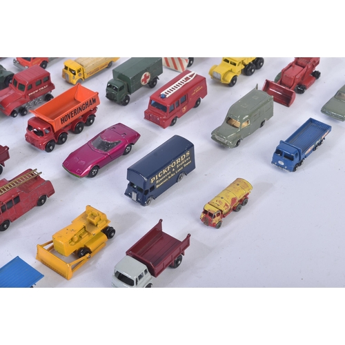 257 - A collection of vintage Lesney and Matchbox Series diecast model cars and other vehicles to include;... 