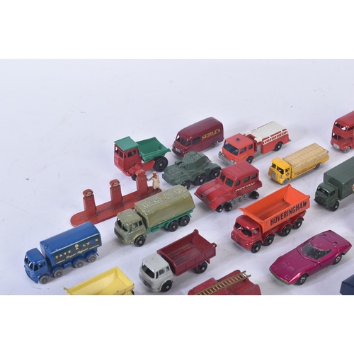 257 - A collection of vintage Lesney and Matchbox Series diecast model cars and other vehicles to include;... 