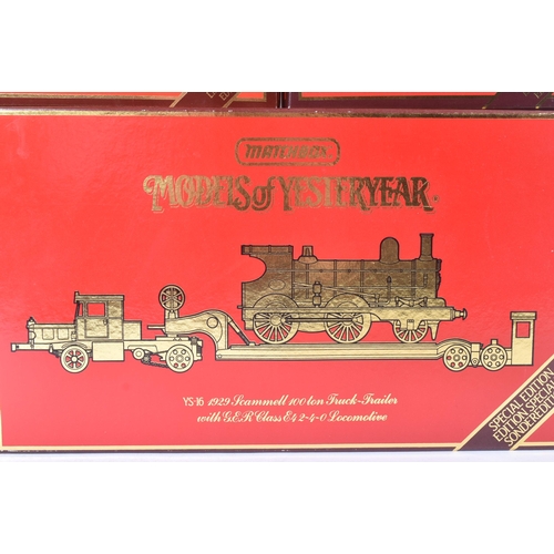 259 - A collection of x8 Matchbox Models of Yesteryear boxed diecast models to include; Scammel 100 Ton Tr... 