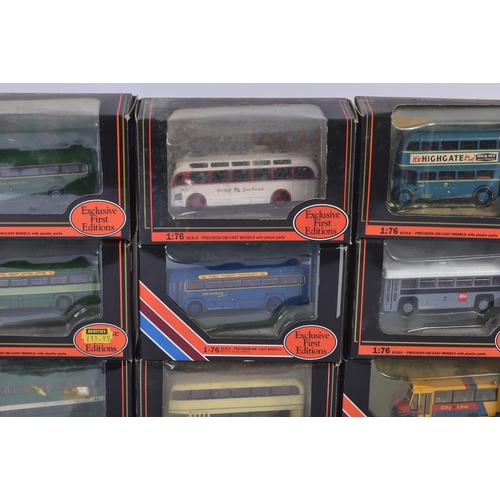 304 - A collection of x12 EFE Exclusive First Editions 1/76 scale boxed diecast model buses. Examples to i... 