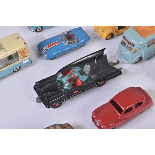 336 - A collection of original vintage Dinky Toys and Corgi Toys diecast model cars and other vehicles. Ex... 