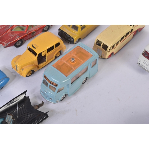 336 - A collection of original vintage Dinky Toys and Corgi Toys diecast model cars and other vehicles. Ex... 