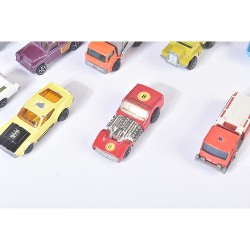 343 - A large collection of assorted vintage diecast model cars, largely Lesney made Matchbox Series and M... 