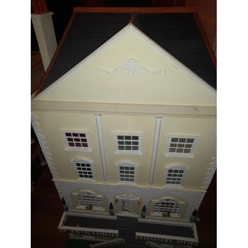 345 - Doll's House - The Georgian Manor - a large Georgian style dolls house in the form of a large manor ... 