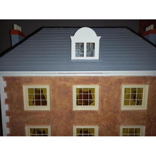 346 - Doll's House - The Georgian Townhouse - a Georgian style dolls house in the form of a traditional to... 