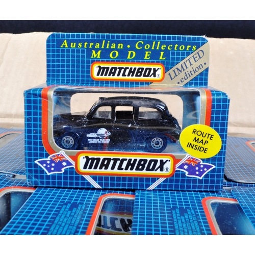 35 - A complete box of vintage 1980s (1988) ex shop stock / trade box of Matchbox boxed diecast models, a... 