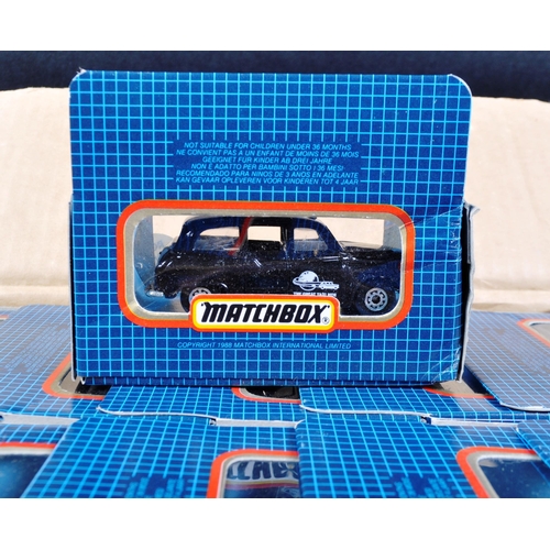 35 - A complete box of vintage 1980s (1988) ex shop stock / trade box of Matchbox boxed diecast models, a... 