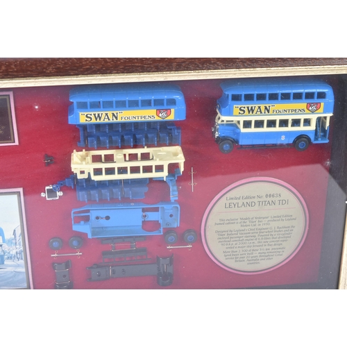 352 - A collection of x3 Limited Edition Matchbox Models of Yesteryear diecast display cases. Models compr... 