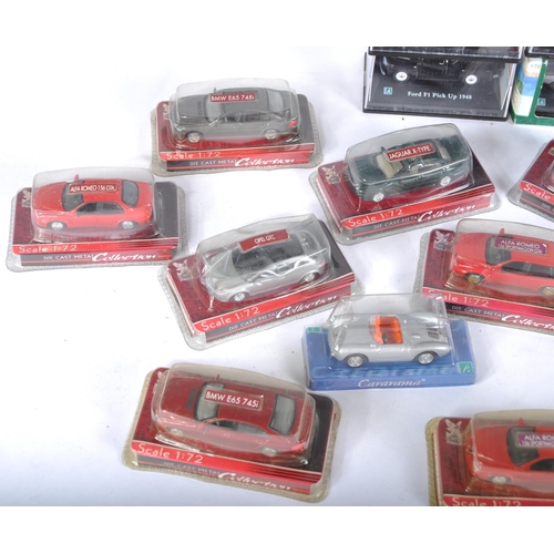 353 - A collection of assorted 1/72 scale and 1/76 scale trackside diecast model cars. Models to include A... 