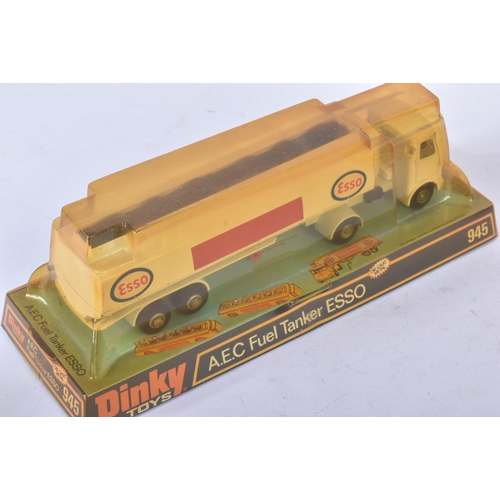 355 - A collection of x4 vintage Dinky Toys boxed diecast models comprising; 945 A.E.C Fuel Tanker Esso, 1... 