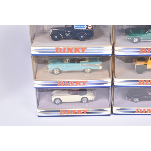 357 - A collection of x10 vintage Matchbox Dinky diecast model cars to include; DY-30 Austin Healey 100 BN... 